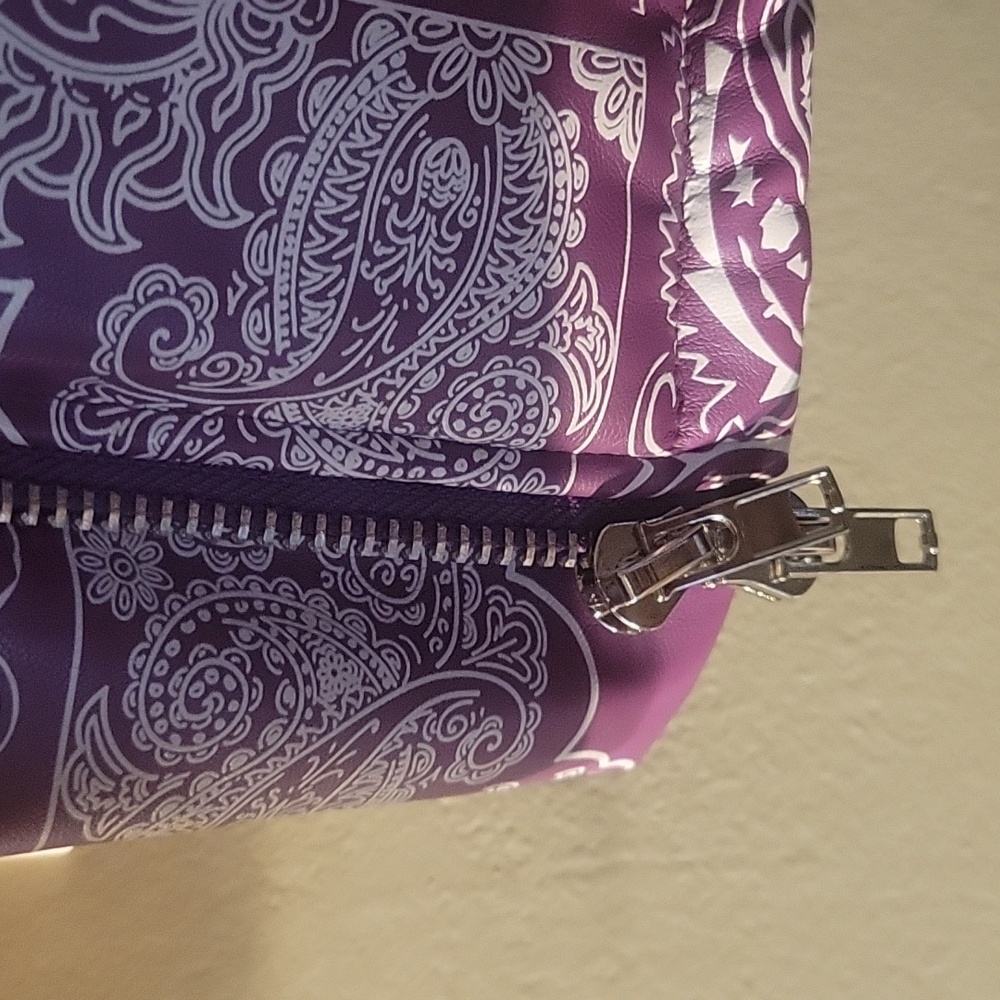 PRETTYLITTLETHING , NEW Women's Purple Paisley Jacket - Picture 5 of 8